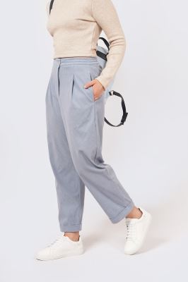 شلوار پارچه ای ساده زنانه