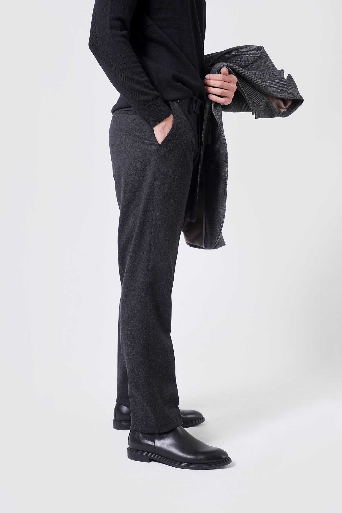 شلوار پشمی ساده مردانه