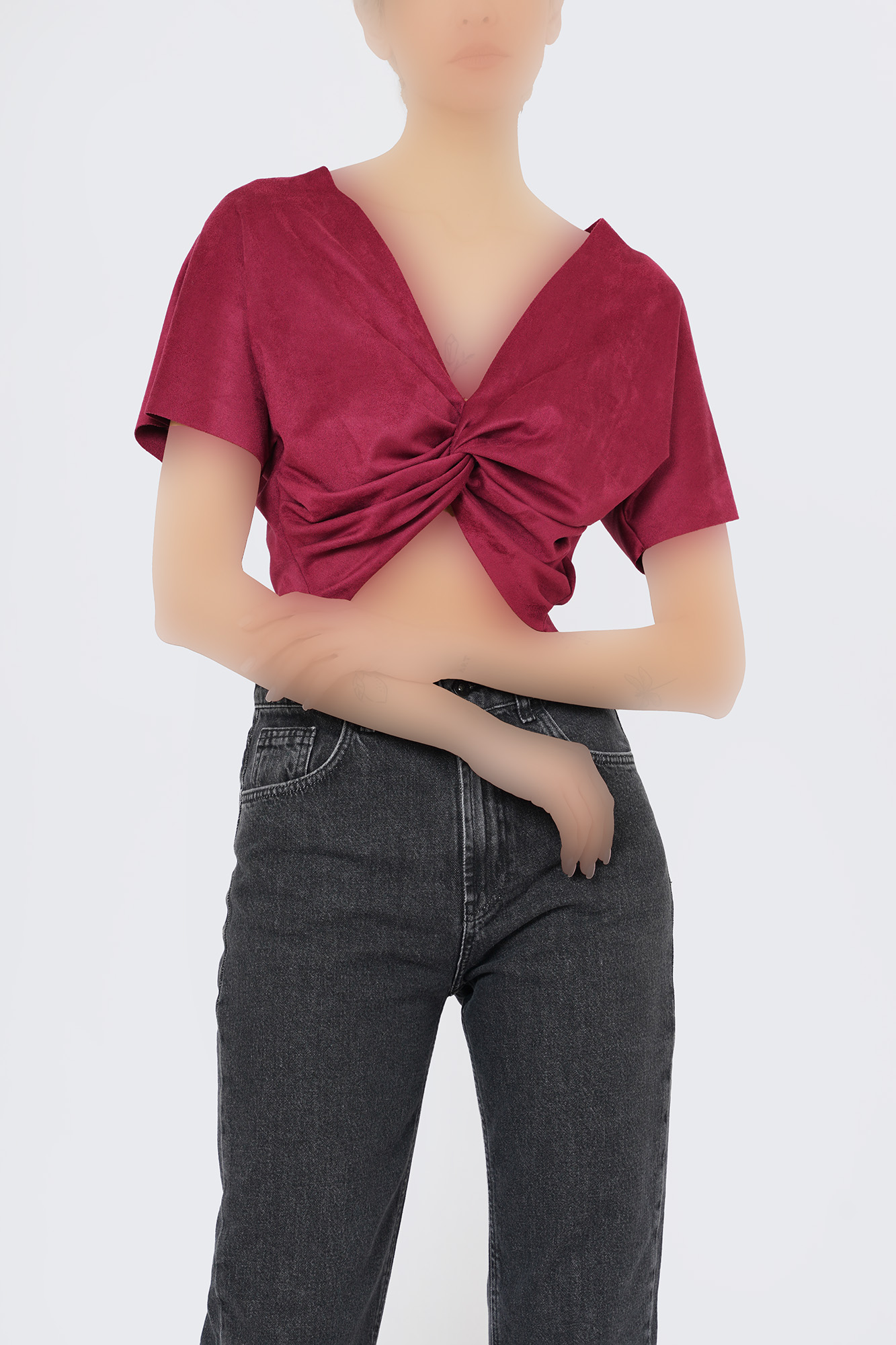 بلوز آستین کوتاه ساده زنانه