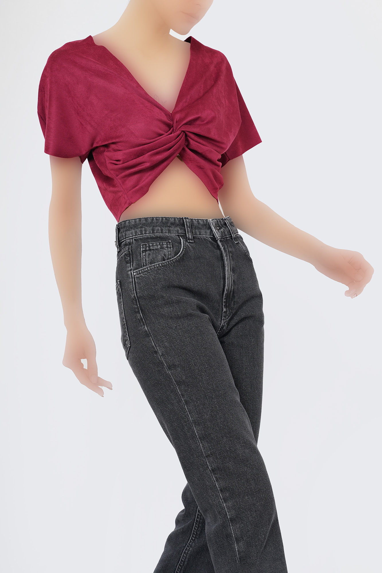 بلوز آستین کوتاه ساده زنانه