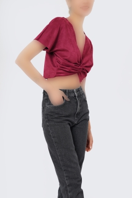 بلوز آستین کوتاه ساده زنانه