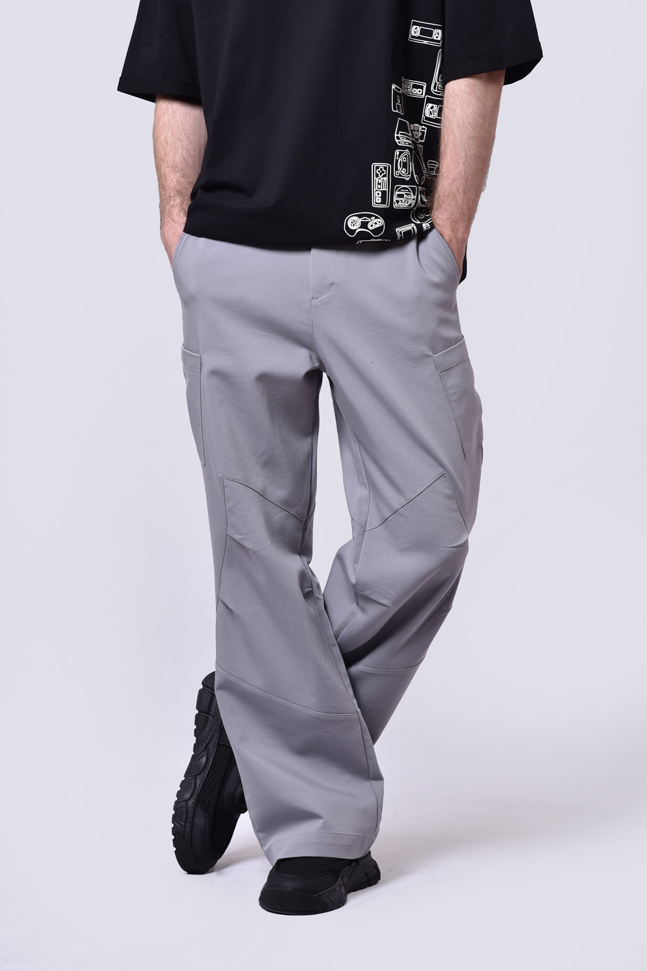 شلوار کارگو ساده مردانه