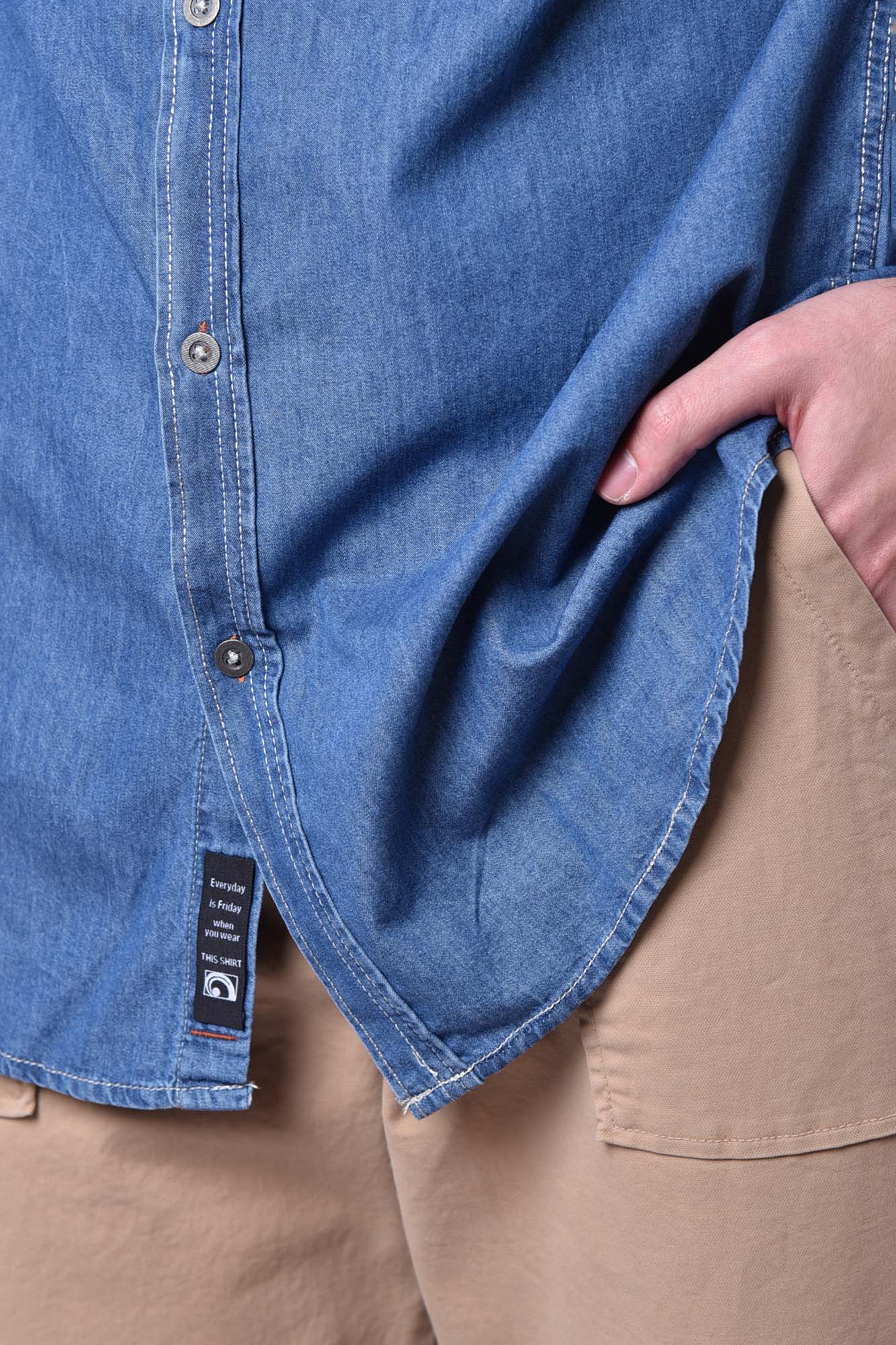 پیراهن آستین بلند ساده مردانه