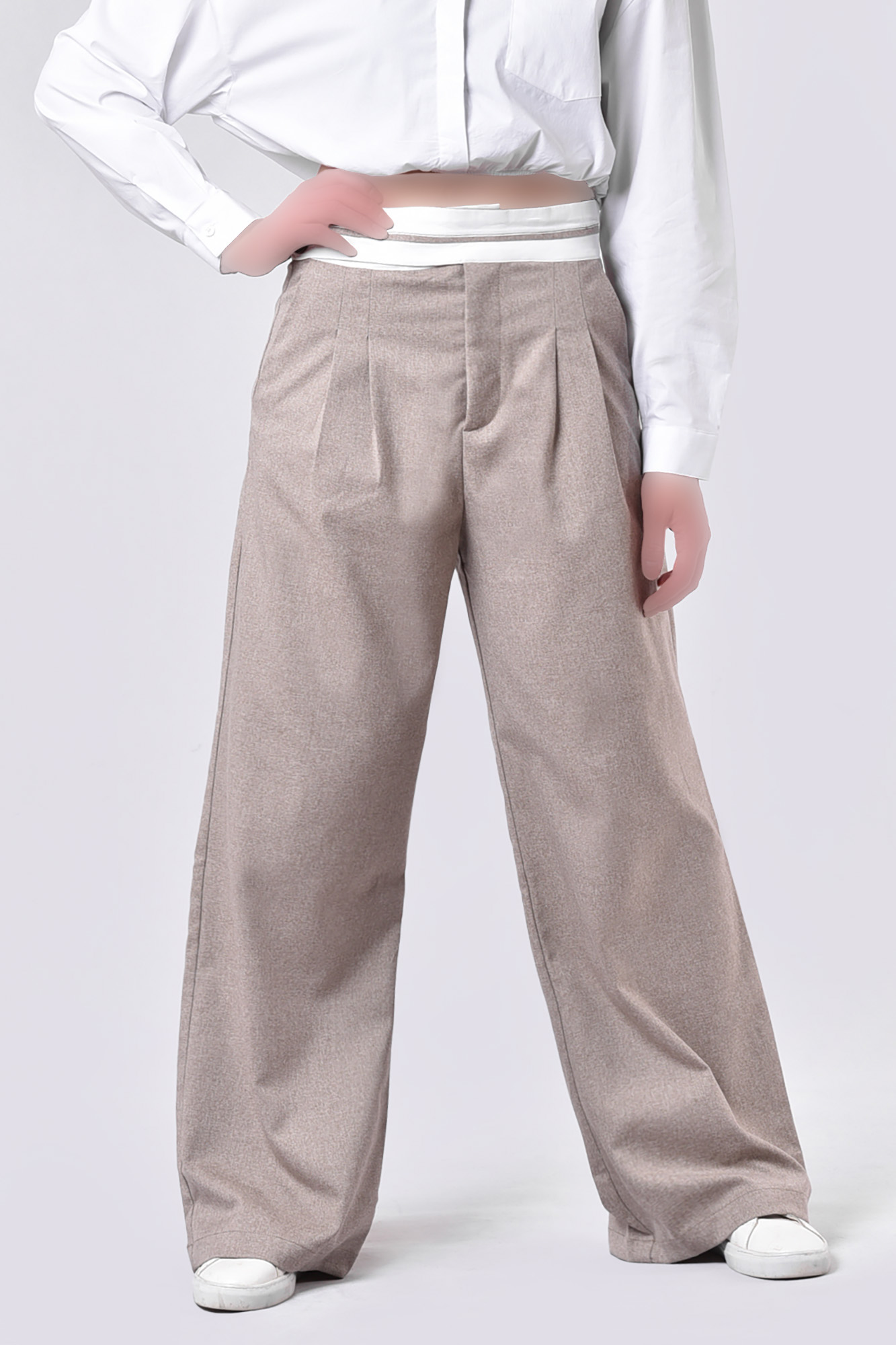 شلوار پارچه ای ساده زنانه