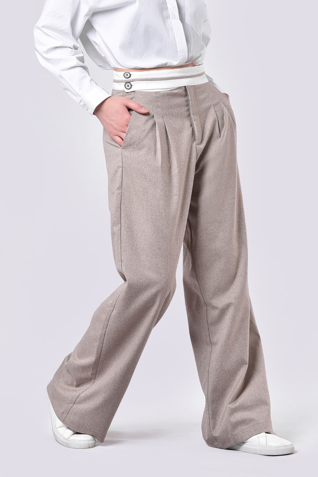 شلوار پارچه ای ساده زنانه