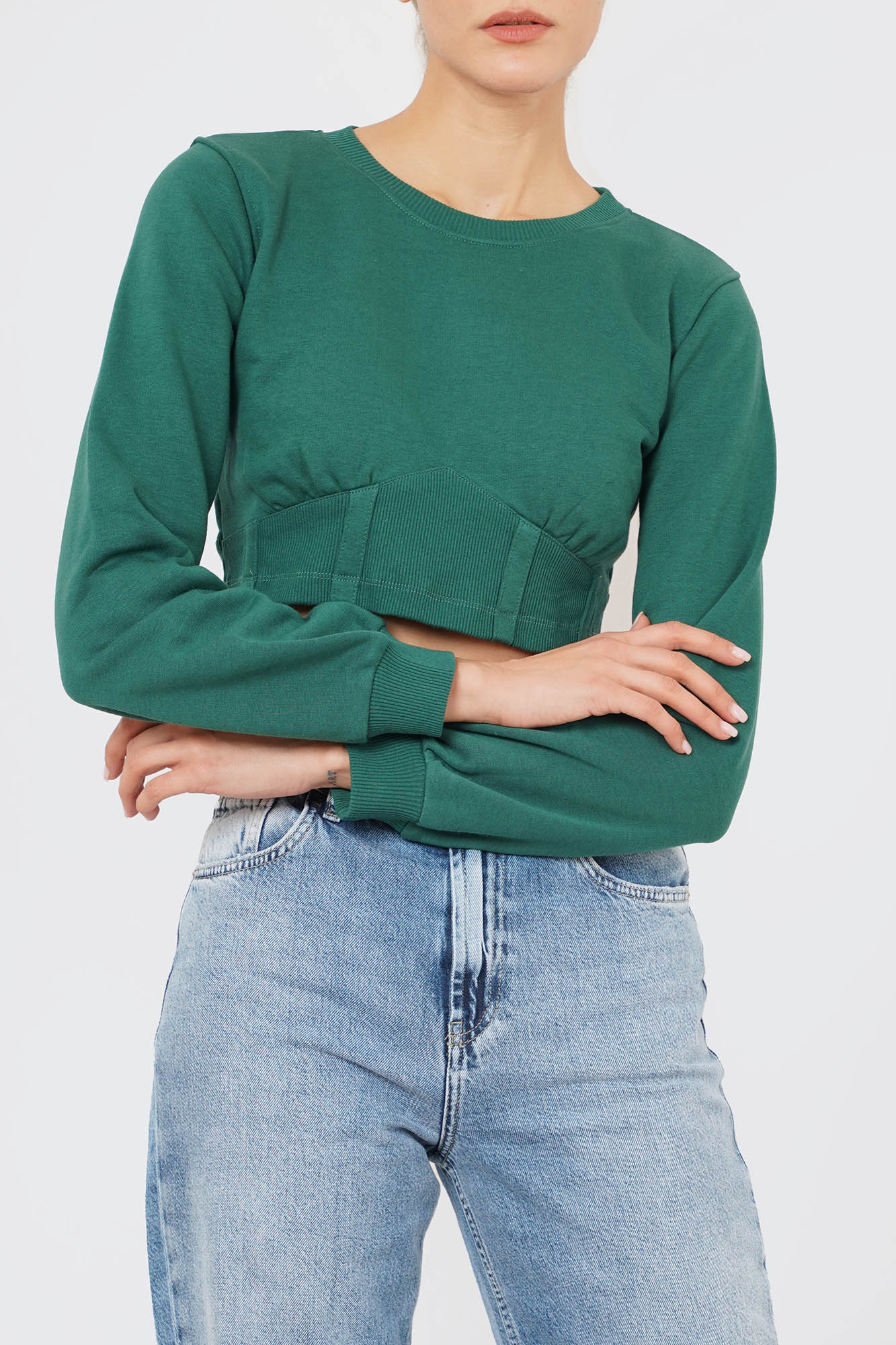 تیشرت آستین بلند ساده زنانه