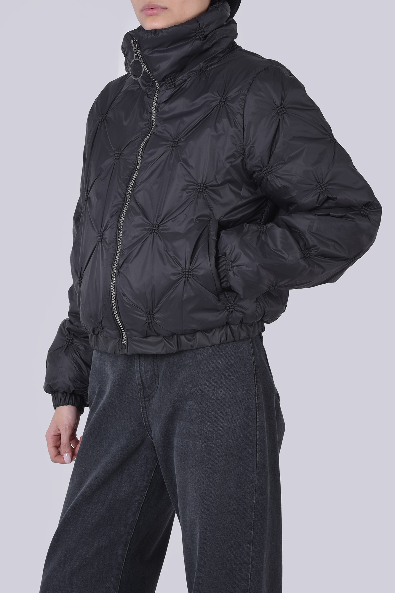 کاپشن کوتاه ساده زنانه