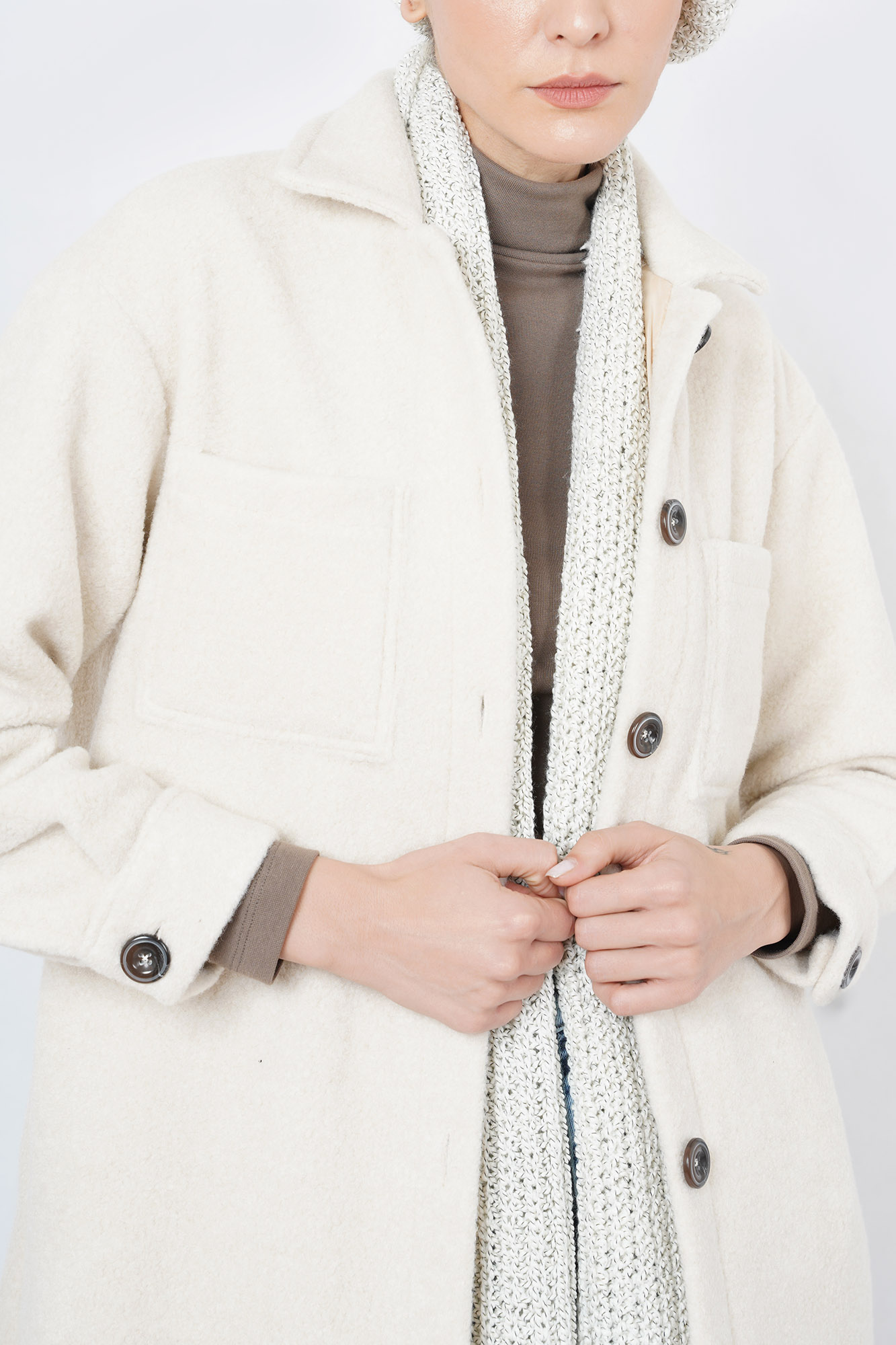 پالتو بلند ساده زنانه