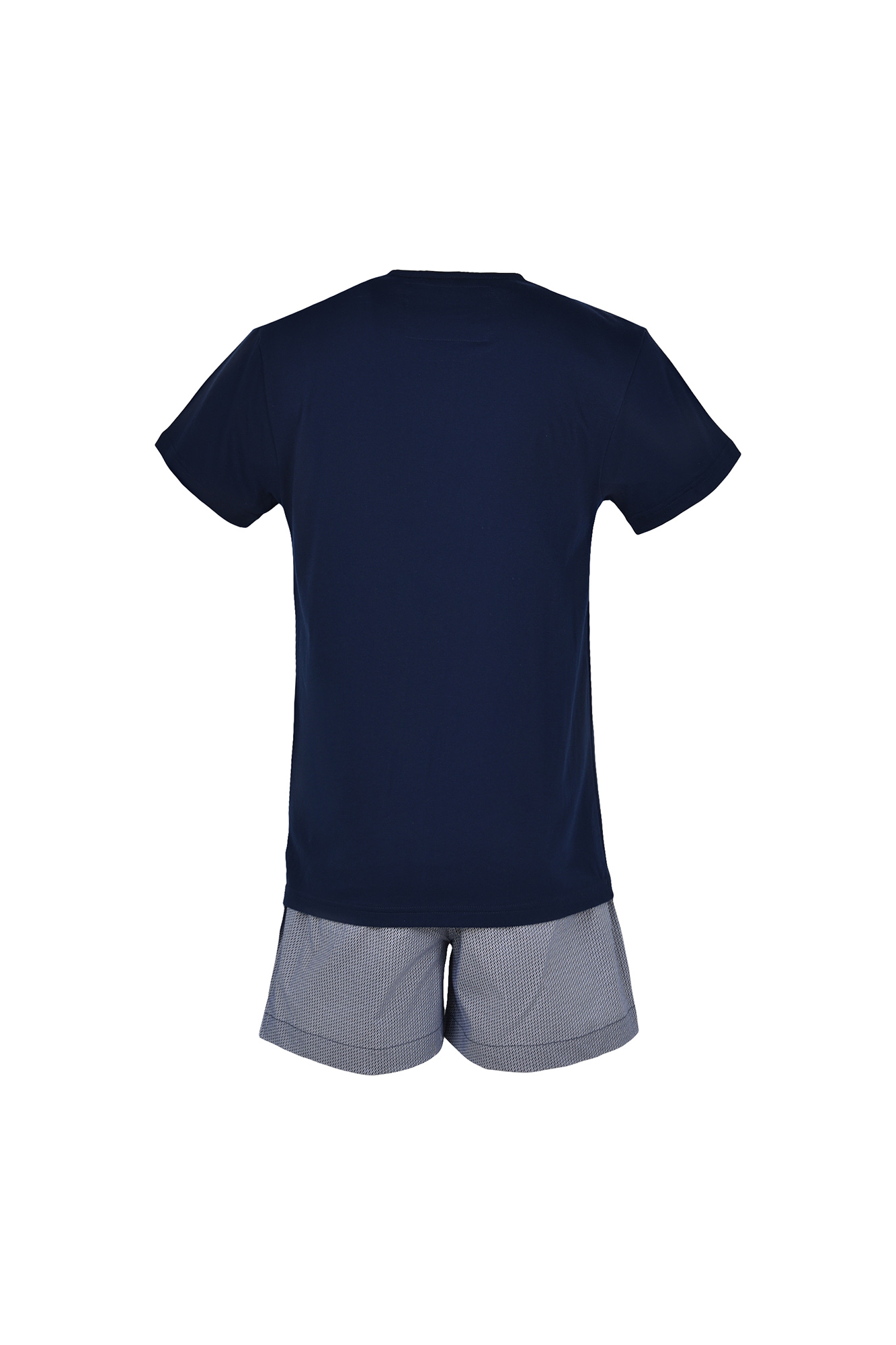 ست تیشرت-شلوارک طرحدار مردانه