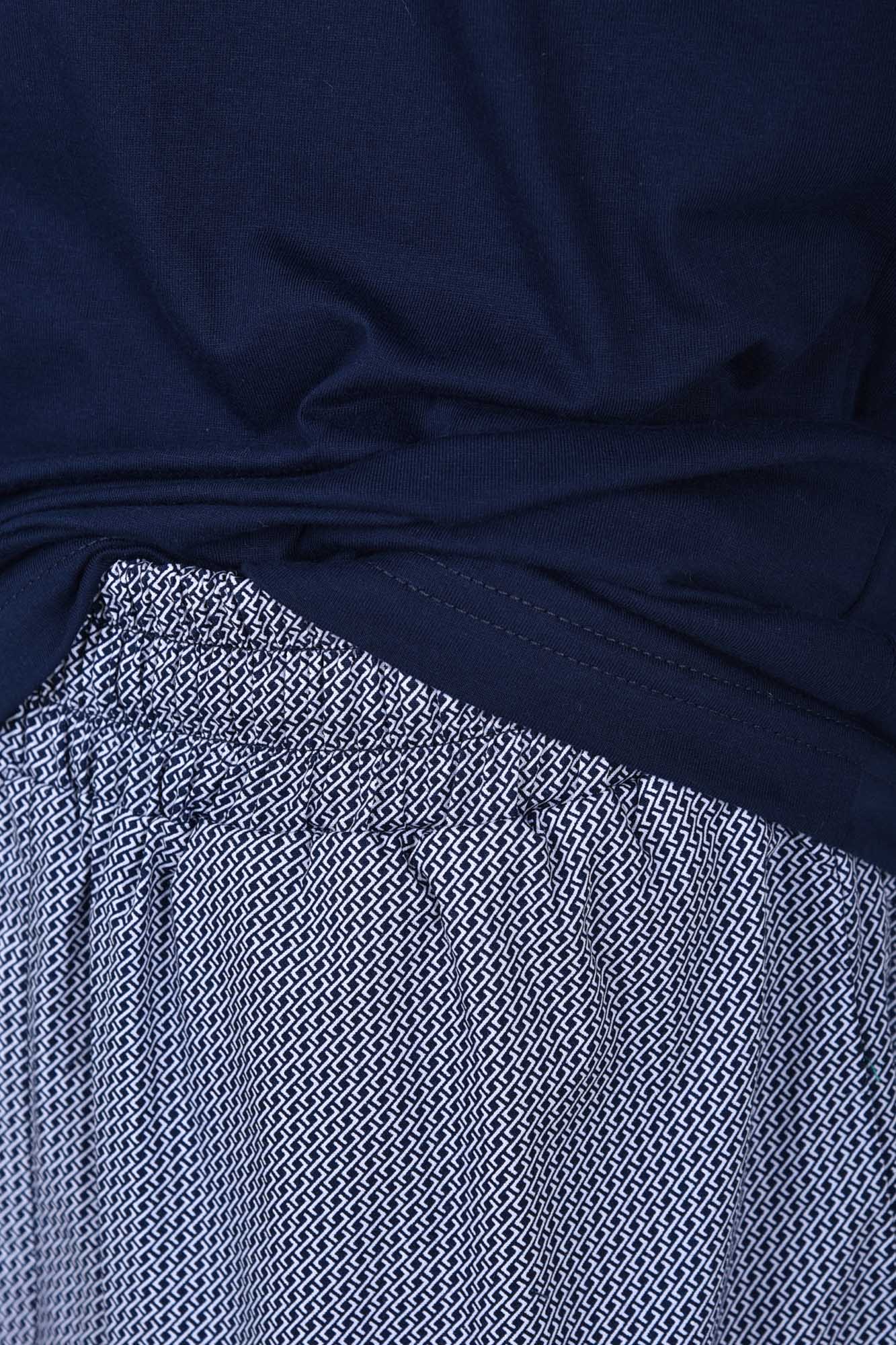 ست تیشرت-شلوارک طرحدار مردانه