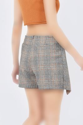 شلوارک چهارخانه زنانه