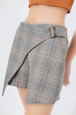 شلوارک چهارخانه زنانه