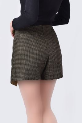 شلوارک چهارخانه زنانه