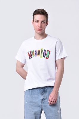 تیشرت آستین کوتاه چاپی مردانه