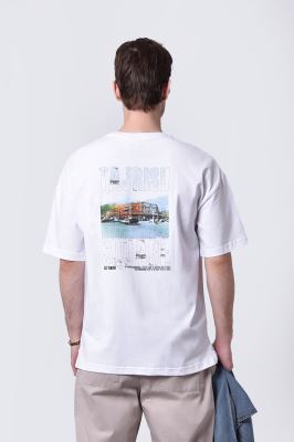 تیشرت آستین کوتاه چاپی مردانه