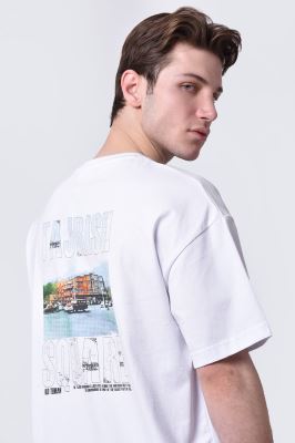 تیشرت آستین کوتاه چاپی مردانه