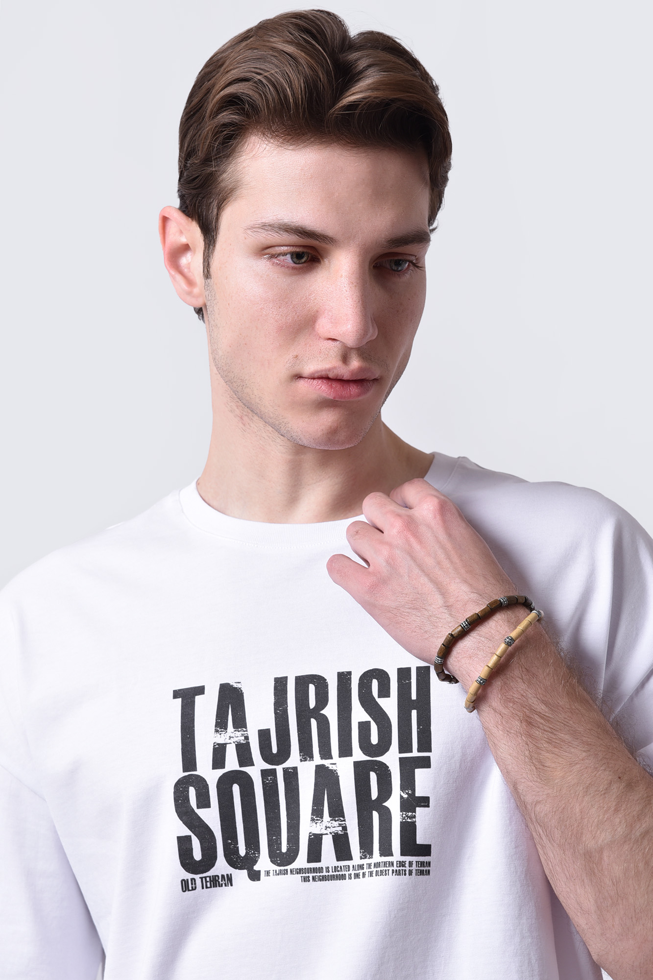 تیشرت آستین کوتاه چاپی مردانه