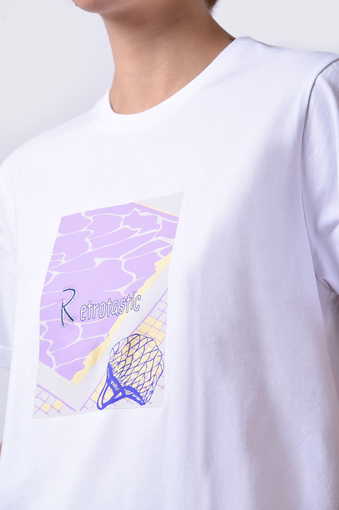 تیشرت آستین کوتاه چاپی زنانه