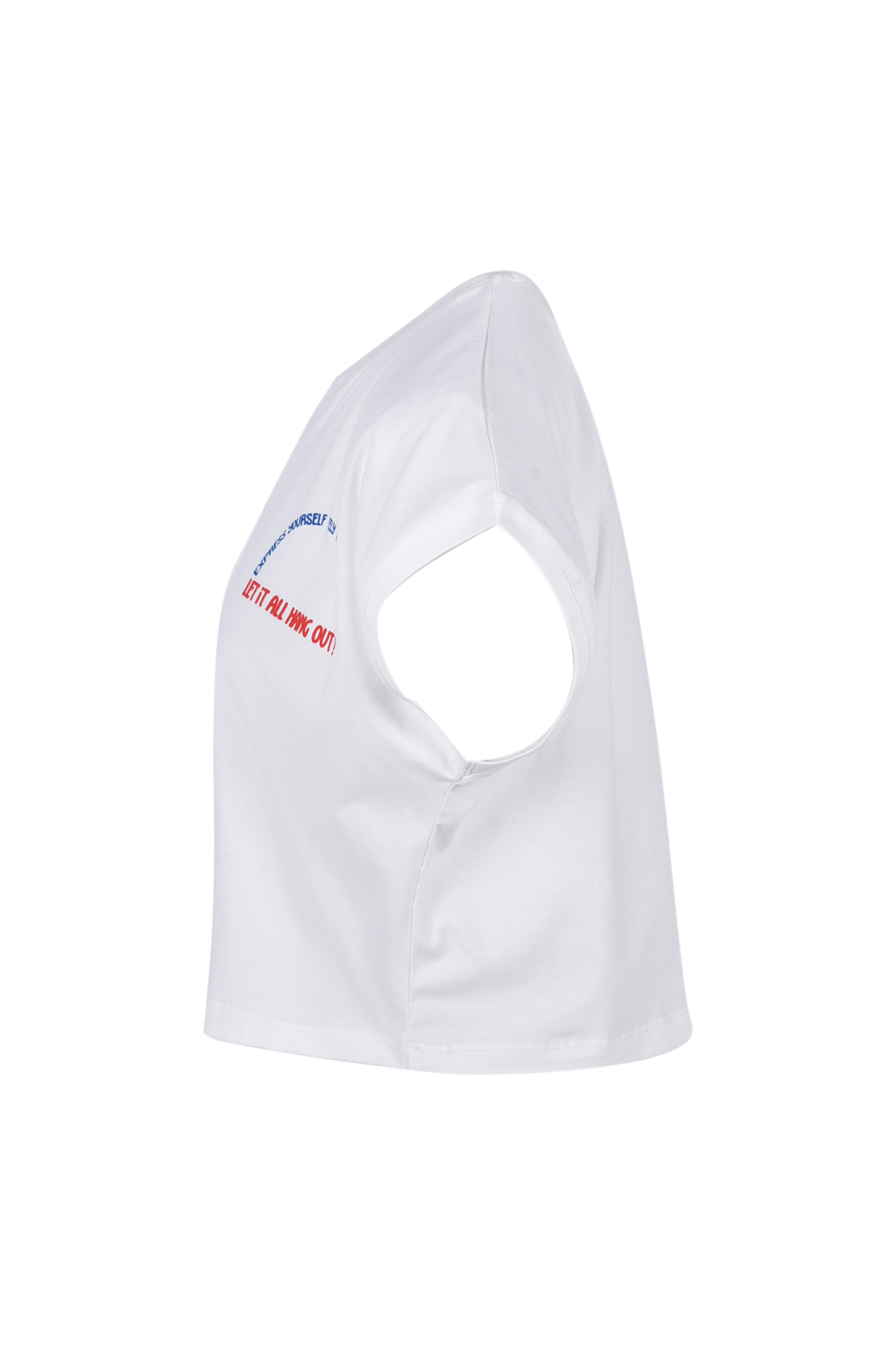 تیشرت آستین کوتاه چاپی زنانه