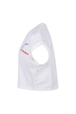 تیشرت آستین کوتاه چاپی زنانه