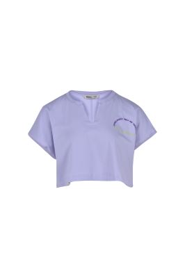 تیشرت آستین کوتاه چاپی زنانه