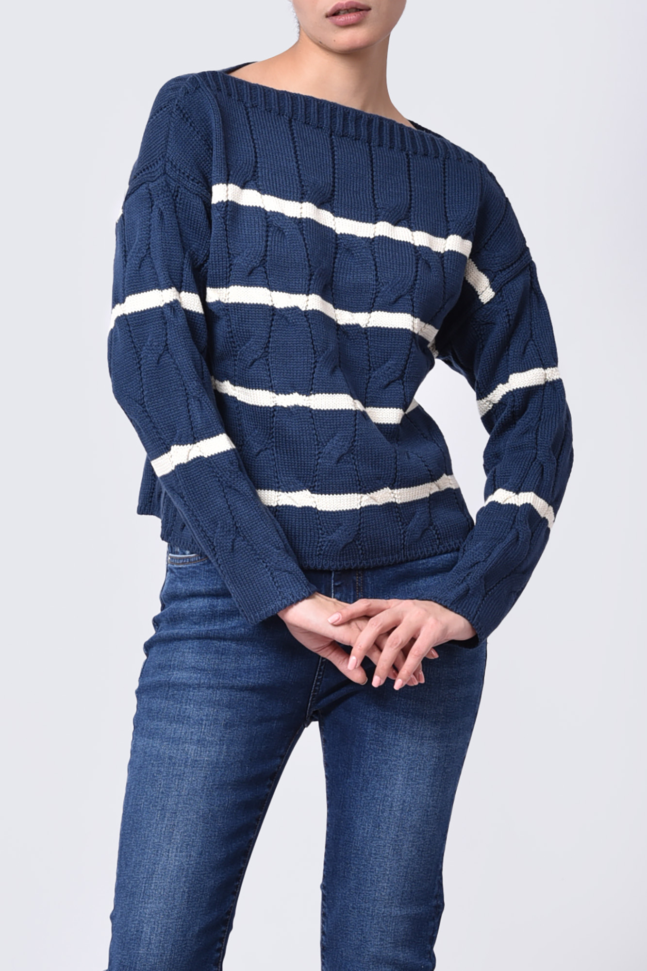 بافت آستین بلند طرحدار زنانه