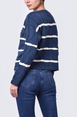 بافت آستین بلند طرحدار زنانه