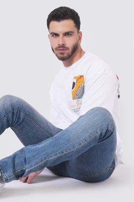 تیشرت آستین کوتاه چاپی مردانه