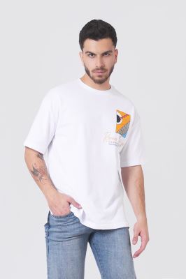 تیشرت آستین کوتاه چاپی مردانه