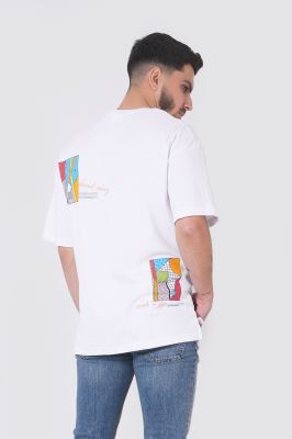 تیشرت آستین کوتاه چاپی مردانه