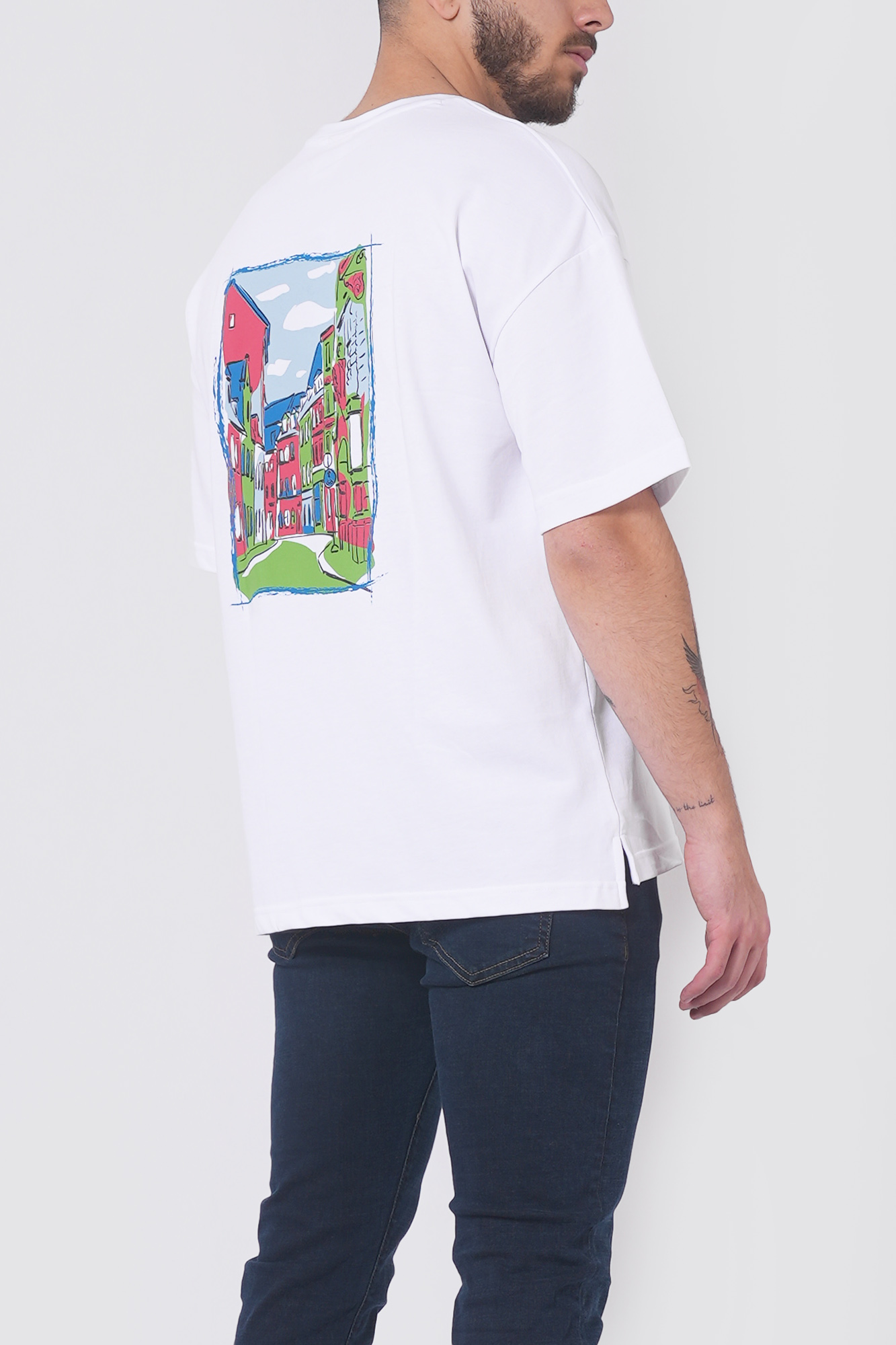 تیشرت آستین کوتاه چاپی مردانه