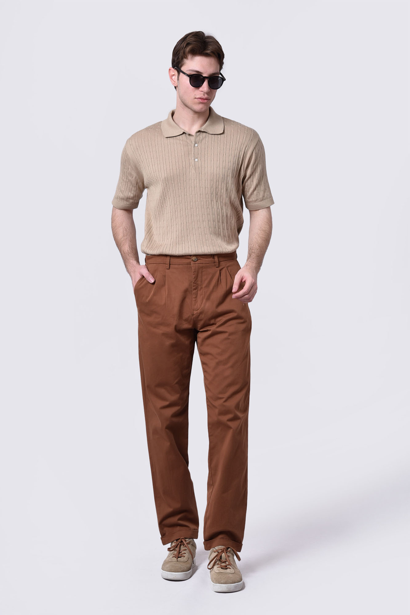 پلوشرت آستین کوتاه طرح دار مردانه