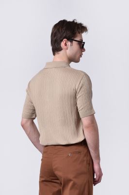 پلوشرت آستین کوتاه طرح دار مردانه