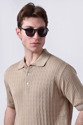 پلوشرت آستین کوتاه طرح دار مردانه