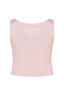 تاپ تیشرتی کراپ ساده زنانه