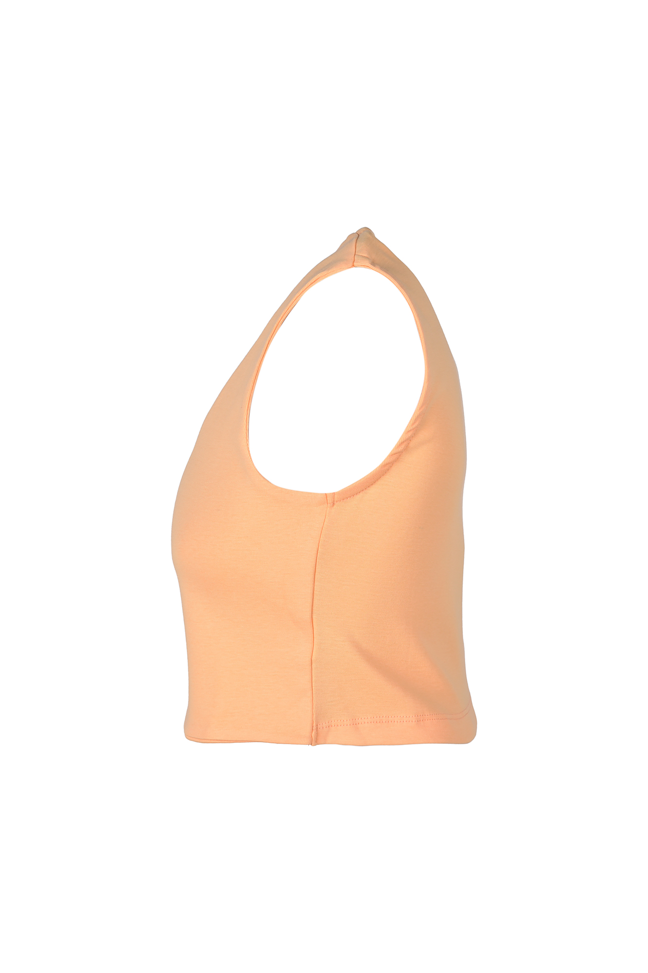 تاپ تیشرتی کراپ ساده زنانه