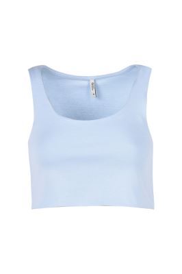 تاپ تیشرتی کراپ ساده زنانه