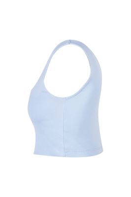 تاپ تیشرتی کراپ ساده زنانه