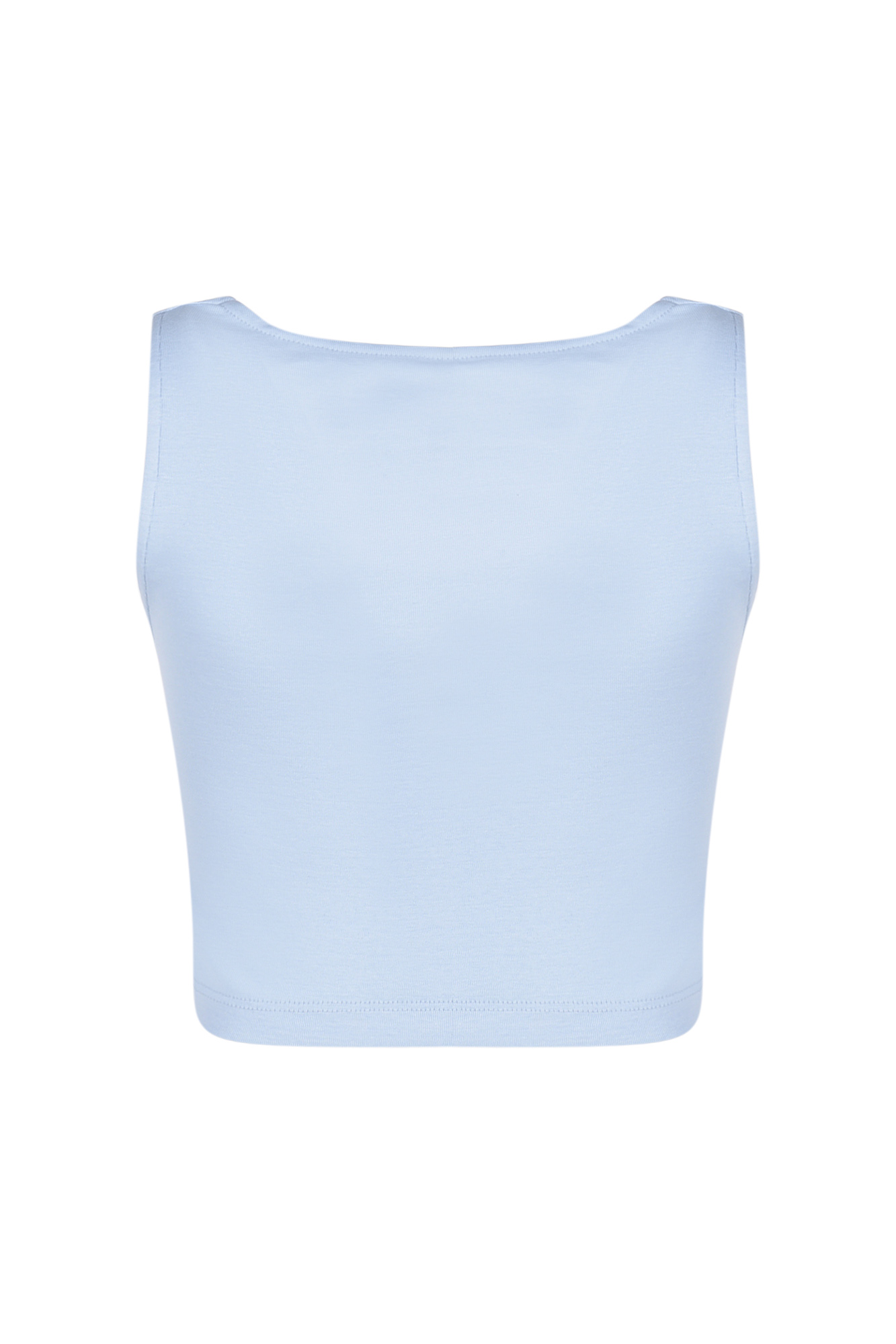 تاپ تیشرتی کراپ ساده زنانه