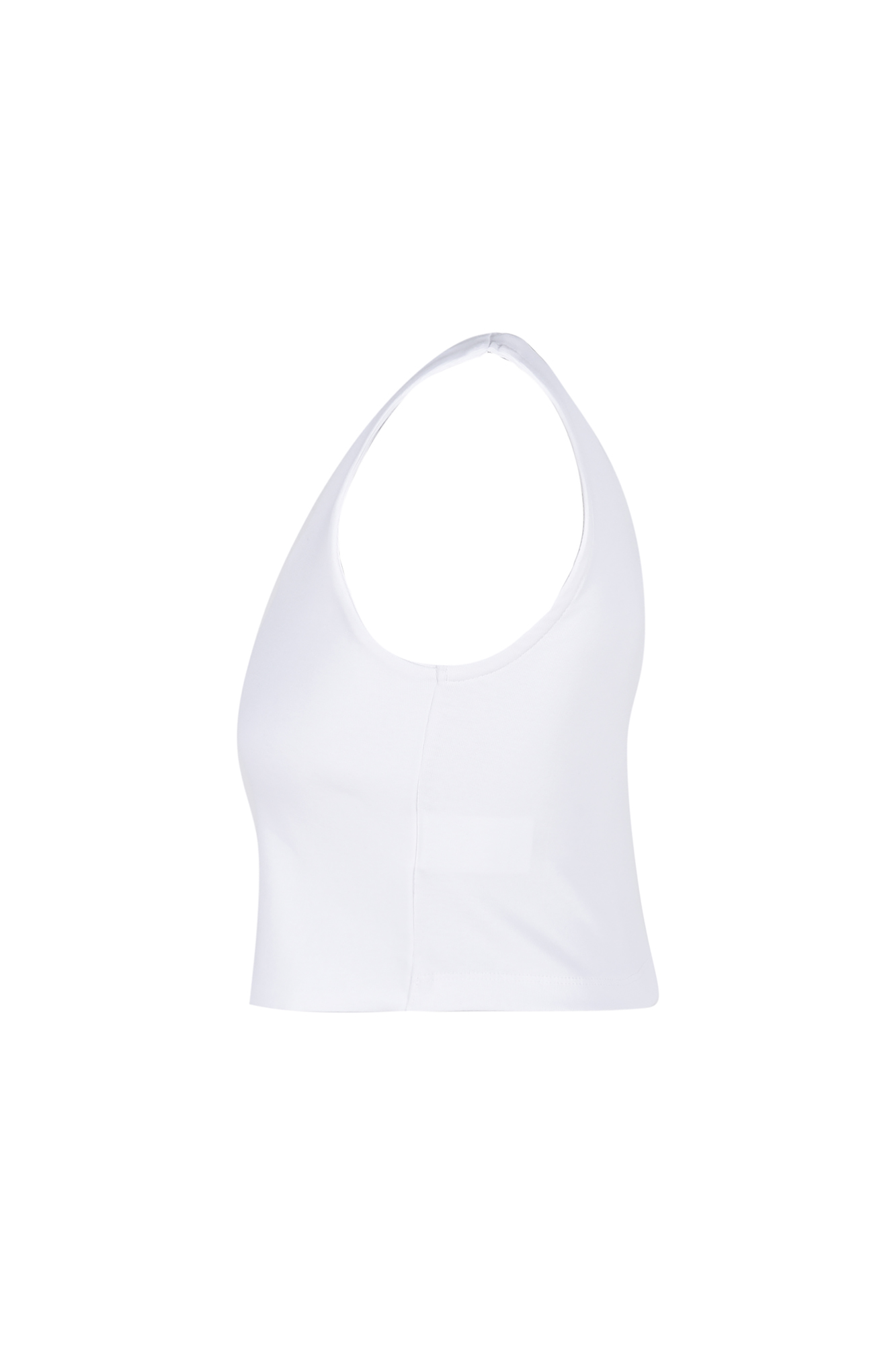 تاپ تیشرتی کراپ ساده زنانه