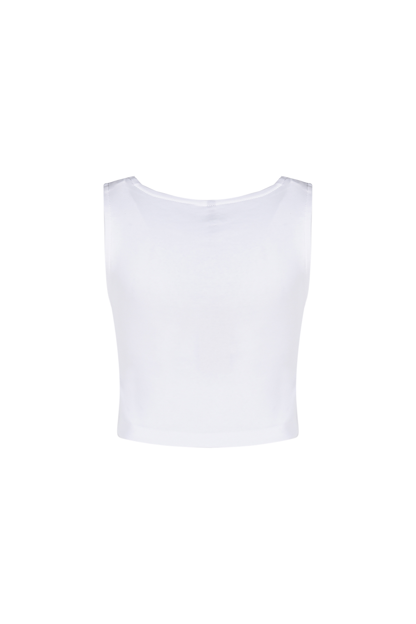 تاپ تیشرتی کراپ ساده زنانه