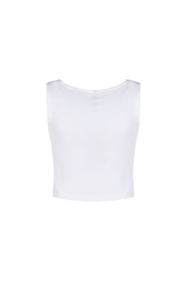 تاپ تیشرتی کراپ ساده زنانه