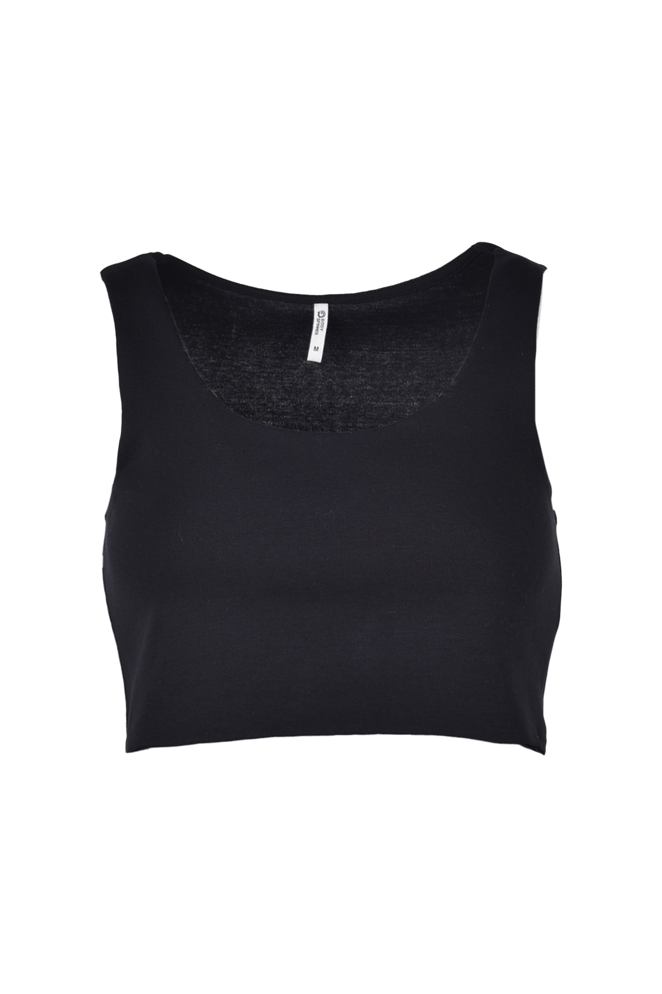 تاپ تیشرتی کراپ ساده زنانه