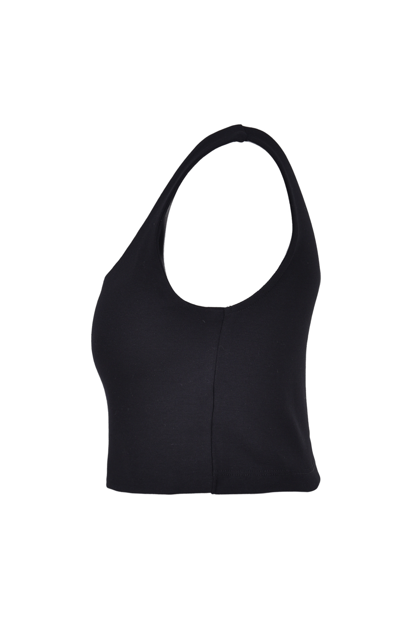 تاپ تیشرتی کراپ ساده زنانه