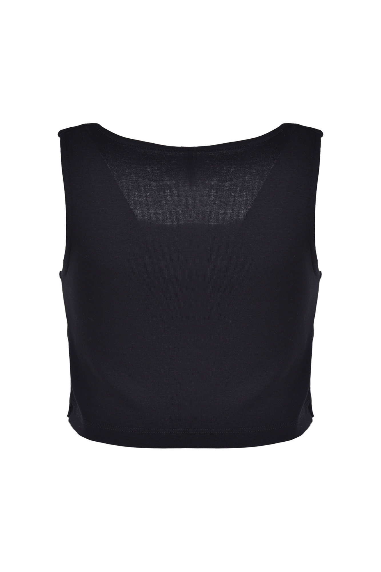 تاپ تیشرتی کراپ ساده زنانه