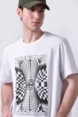 تیشرت آستین کوتاه چاپی مردانه