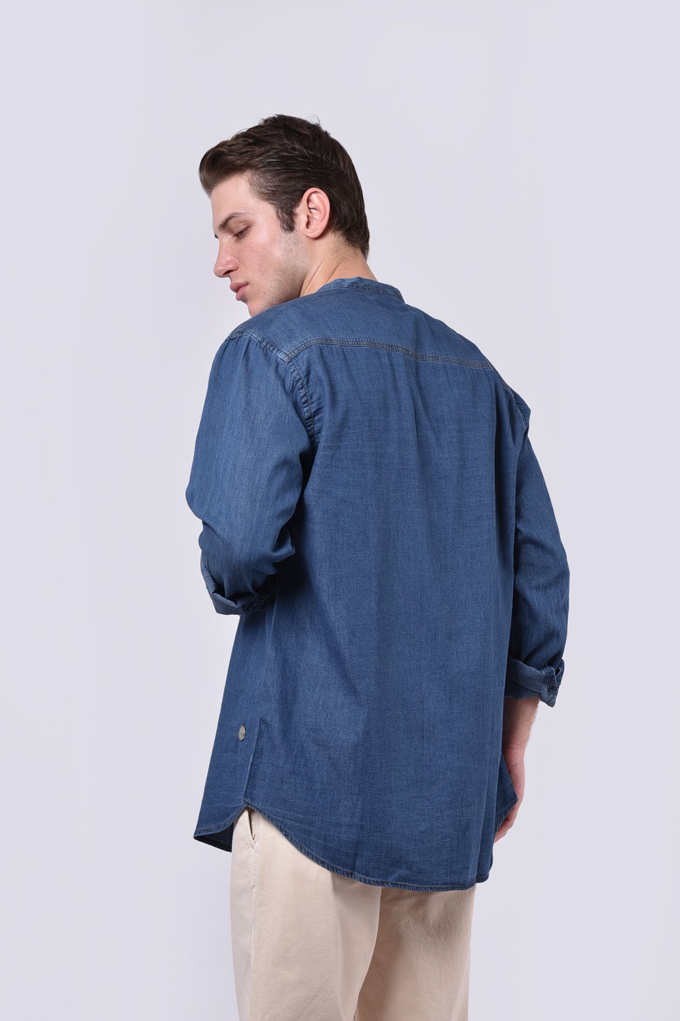 پیراهن آستین بلند ساده مردانه