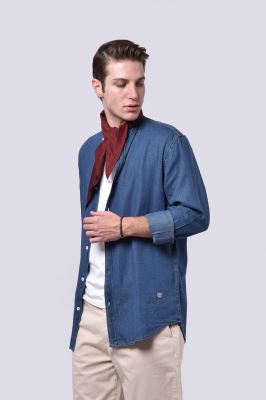 پیراهن آستین بلند ساده مردانه