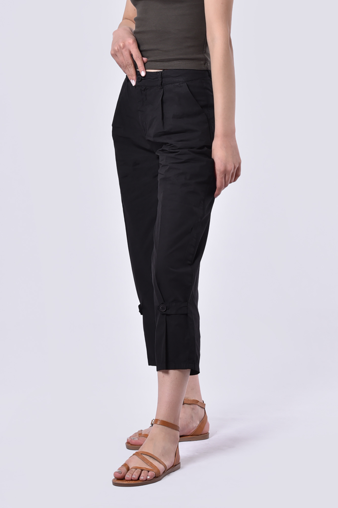 شلوار کتان ساده زنانه