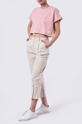 شلوار کتان ساده زنانه